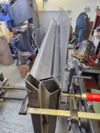 Middle chassis section before welding