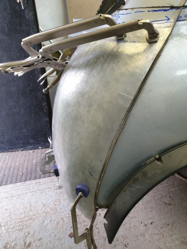 Mini rear quarter panel - In aluminium