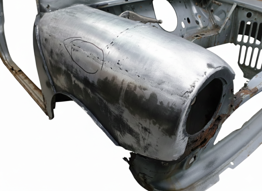 Welded-up front wing - In aluminium